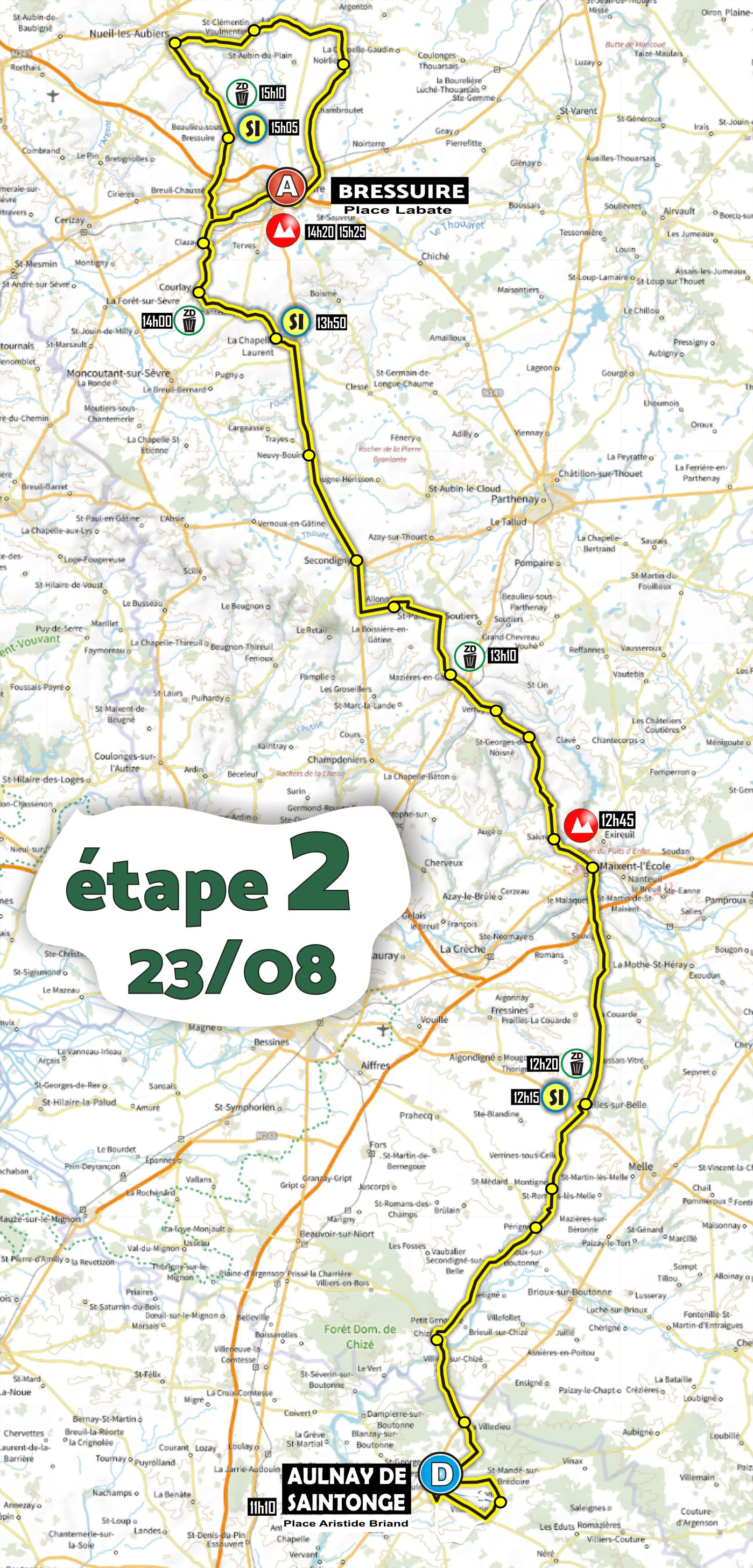 tour poitou charentes 2023 direct